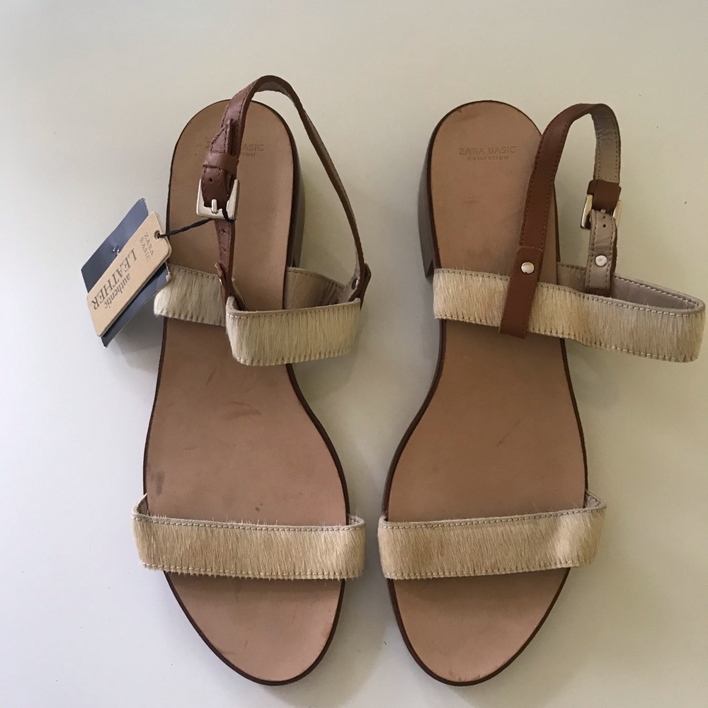 Zara Leather Sandals